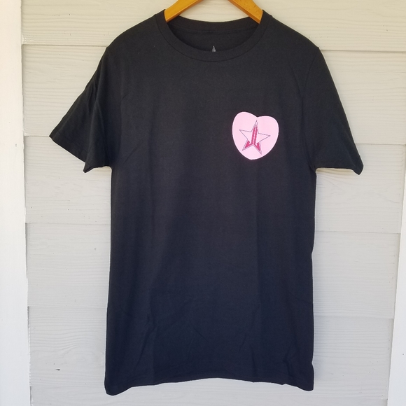 Jeffree Star Cosmetic Candy Hearts Valentines Exclusive Black T-Shirt, Size Sml - Picture 3 of 9